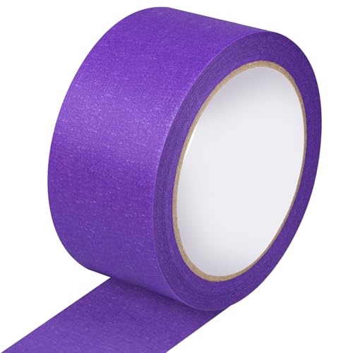 Image of Purple Painters Tape - Purple Masking Tape 2 Inch Wide - Multi-Surface, Smart Adhesion, Indoor & Outdoor - Paint Tape for DIY, Labeling, Art, Car, General Purpose - 90FT Total