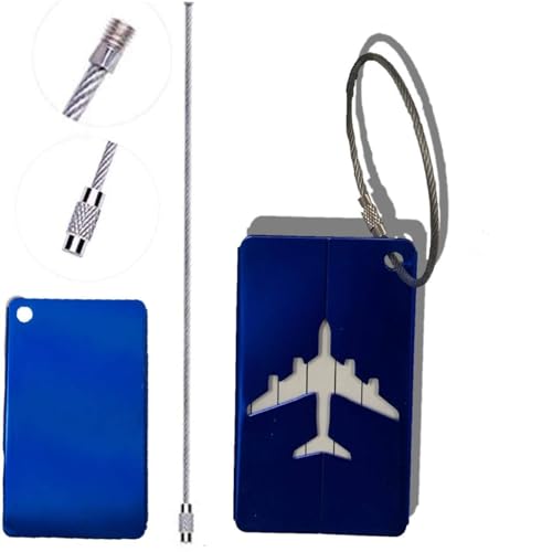 Image of Luggage Tags Metal Travel Bag Tag with Name ID | Suitcase | Baggage | Flight | Essential | Accessories | Handle Wraps | Identification Labels(1 Pcs)