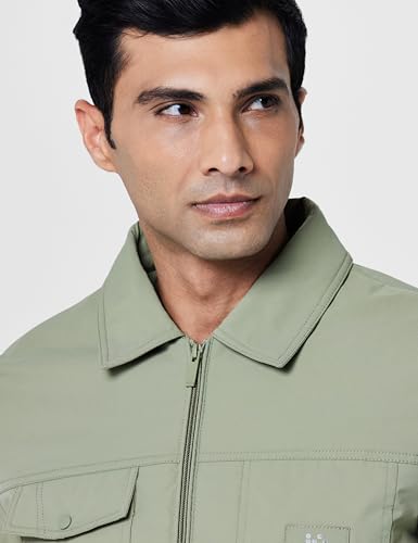Image of Qube by Fort Collins Men's Shacket - Stylish & Trendy Shirt-Style Winter Jacket for Men