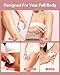 Bartrimber Electric Razors for Women: 2-in-1 Electric Shaver Trimmer for Ladies Flawless Legs & Full Body & Bikini - Waterproof Wet Dry Shaver w/LED Light & Travel Cap - Birthday Gifts for Wife Her