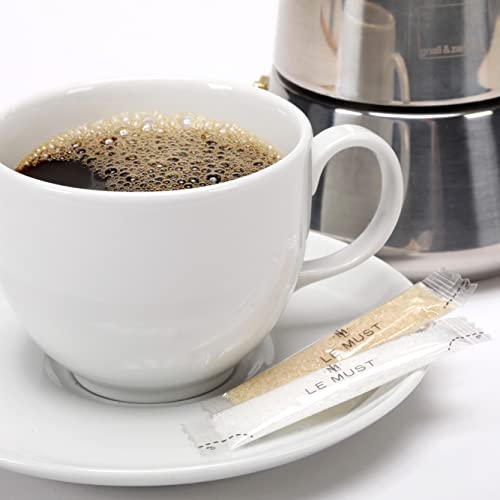 Organic Golden Brown And White Sugar Assortment - Biodegradable Compostable Euro Stick - 300 Individual Packets 4 Gr #TOP2