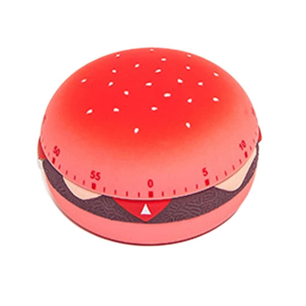 Timer, Kitchen Cooking Timer Burger Shape 60 Minutes Mechanical Management Tool(3 pack)