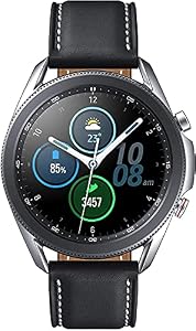 Samsung Galaxy Watch3 GPS Smartwatch 45mm, Mystic Silver (Renewed)