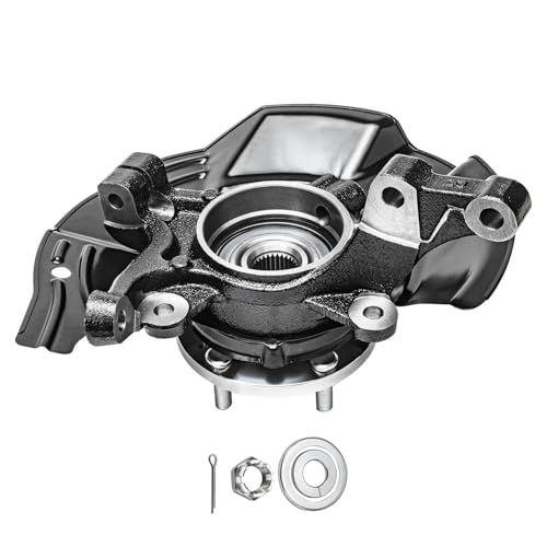 Image of Detroit Axle - Front Steering Knuckles and Wheel Hub Bearings Lower Control Arms w /Ball Joints Replacement for 2011 Kia Optima 2.0L