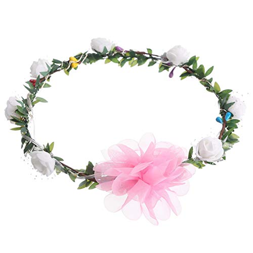 Preisvergleich Produktbild LED lluminated Light Rose Kopfschmuck - Weiß