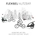 hauck Universal Kupplung für Kinder Fahrradanhänger DRYK DUO Einfache Installation Metall (Schwarz)