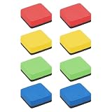 Dry Erase Erasers Whiteboard Cleaner Pads Chalkboard Small Wipers Colorful Marker Erase Supplies for Classroom Office Glass White Board Teacher Home Kids Student (8)