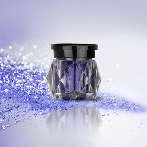 Image of BOBI Holographic Loose Radiant Glitter Eyeshadow, 10g Blue | Highly Pigmented, Long-Lasting, Shimmer Finish | Easily Blendable Hydrating Eye Makeup Eye Shadow | All Skin Types