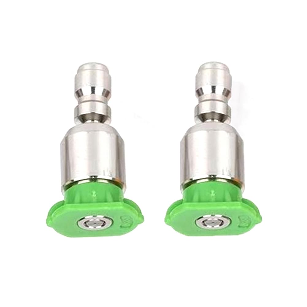 Pressure Washer Nozzle, 4-Piece Pressure Washer Nozzle Tips 0/15/25/40 Deg 1/4in QC 1.0-2.0mm ABS Stainless(25°,Hole Diameter 2.0mm (0.079in))