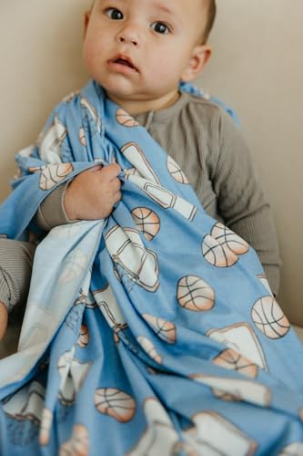 Image of Copper Pearl Swaddle Blankets for Newborns | Soft Stretchy Receiving Blankets for Boys and Girls | Large 46 x 46 Inch Baby Blankets | Lightweight and Breathable Swaddles | Dunk