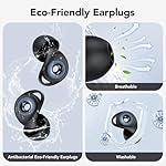 Ear plugs for Sleeping,Noise Cancelling Silicone Earplugs,45 dB,Soft and Reusable,Hearing Protection with 8 Earpieces in 4 Sizes(XS/S/M/L),Carrying bag,for Sleeping,Concert,Working,Studying,Travelling - Image 4