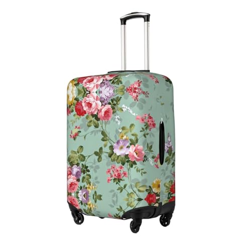 Flower (2) Print Luggage Suitcase Cover Protector Luggage Washable Covers With Concealed Zipper2