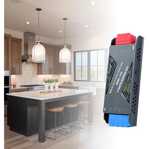 LED Power Supply 12V 100W, BRIMETI LED Driver 8,3A LED Transformer AC 120V to 12V DC Low Voltage Switching Converter Constant Voltage Ultra Slim Adapter for LED Strip Light Cabinet Lights Cover