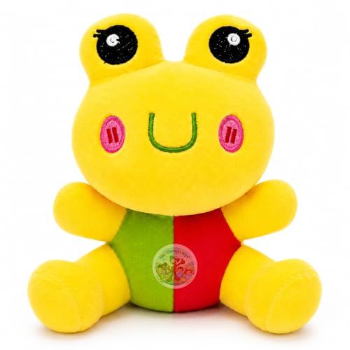 Image of Froggie Plush Soft Toy 22 CM for Kids | Ultra Soft Stuffed Frog Teddy | Cute Plush Animal Doll for Boys & Girls | Skin Friendly, Hugging Toy | Birthday Gift, Nursery Room Decor