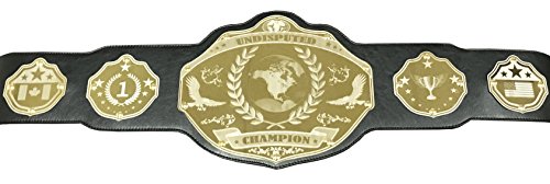 Undisputed Belts Universal Championship Belt - Custom Banners - Custom Banner Text and Colors - 2 Day Production