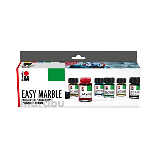 CREATIV DISCOUNT® NEU Marabu Startset 'easy marble', 6 x 15 ml