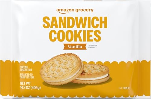 Amazon Grocery, Vanilla Sandwich Cookies...