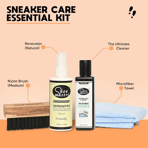 Image of Shoe mistri Universal Shoe Care Kit Drawer | Shoe Cleaning, Polishing & Maintenance Set for Leather, Suede & Sneakers
