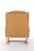Nursery Glider Chair - Wingback Teddy Upholstered Rocking Chair with High Backrest, Ergonomic Rocker Chair for Breastfeeding & Baby Room, Modern Accent Armchair for Living Room & Bedroom, Khaki