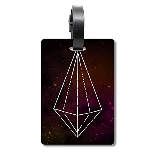 Étiquette d'identification Crystal Star haute visibilité pour valise