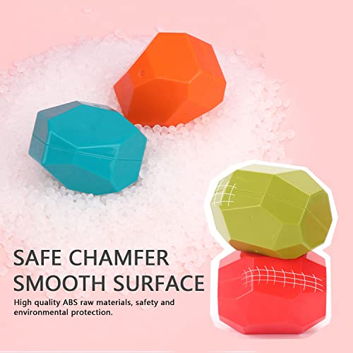 Tucimibo Jumbo Balancing Stones Toy Set, Polyhedral Plastic Stacking Rocks Educational Creative Preschool Arts Learning Sensory Building Blocks Puzzle Large-Size Toy For Toddler #TOP4