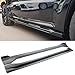 skkyoro Body Kits for Jeep Grand Cherokee SRT/Trackhawk 2017 2018 2019 2020 2021 V4 Style Front Bumper Lip Splitter + Side Skirt Extension Lip Panels Splitte (Matte Black)