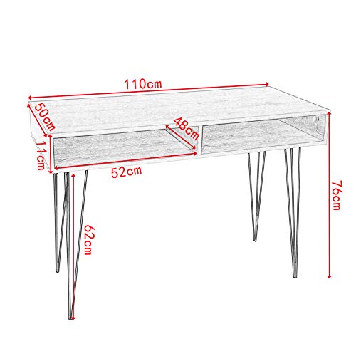 WOLTU TS49hei Scrivania Moderna con 2