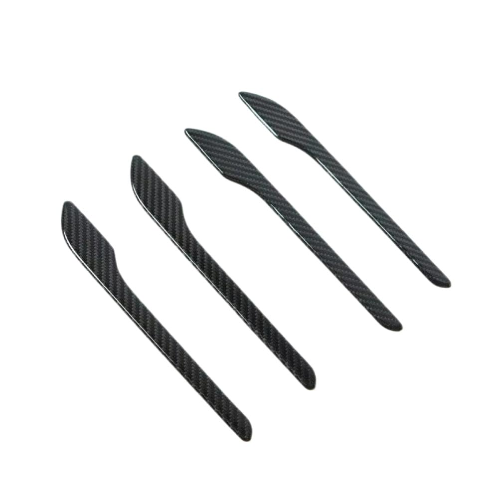 Filwy Onecolor Full Dry Carbon Fiber Door Handle Cover Trim 4 Pcs Compatible With Tesla Model 3 Model Y