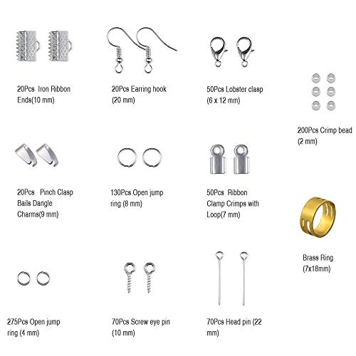 KKmoon Kit de Fabricação de Jóias Descobertas Jóias Conjunto de Iniciantes Jóias Beading Ferramentas