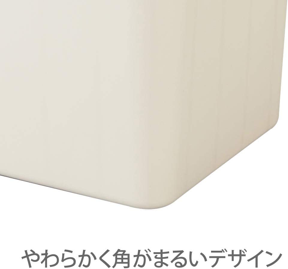 SANKA NIBS-SMWH Soft Storage Box, Soft InBox, White, (W x D x H): 10.2 x 7.5 x 6.3 inches (26 x 19 x 16 cm), Perfect Fit for Color Box, Polyethylene, With Handle, Storage Case, Stylish, Drawer, Made in Japan,