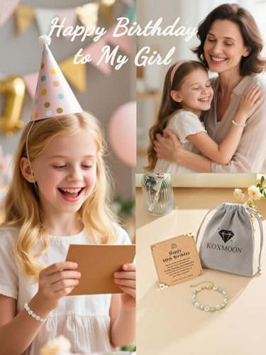 Birthday Gifts for 10 Year Old Girl Gifts Daisy Bracelet Girly Girl Stuff for Teen Teeanage Girls Daughter Niece, I Love You Every Daisy3