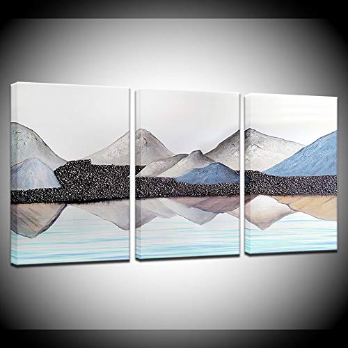 Peinture sur toile motif inversé glorieux pour salon moderne et déco de chambre