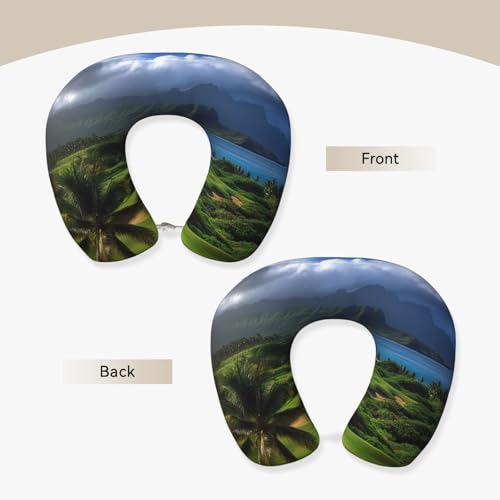 Almohada de memoria ergonómica para viaje 30x25 cm miniatura 3