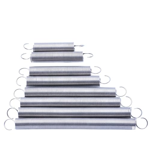 Mdingbao-圧縮ばね Wire Dia 0.4mm 304 Stainless Steel Tension Spring S Hook Extension Spring Length 15mm - 150mm, 優れた伸縮性(95mm (5pcs),