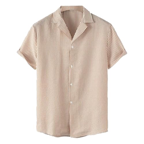 Chemise homme manche courte rouge polo col V tee shirt rose decontracte