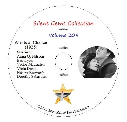 DVD "Winds of Chance" (1925) Anna Q. Nilsson, Ben Lyon, Classic Silent Drama DVD "Winds of Chance" (1925) Anna Q. Nilsson, Ben Lyon, Classic Silent Drama