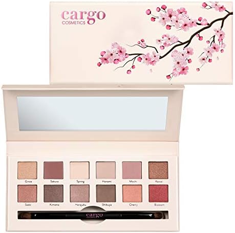 Cargo Cosmetics Limited Edition Tokyo In Bloom 12-Well Longwear Eye Shadow, Palette, 7 oz.