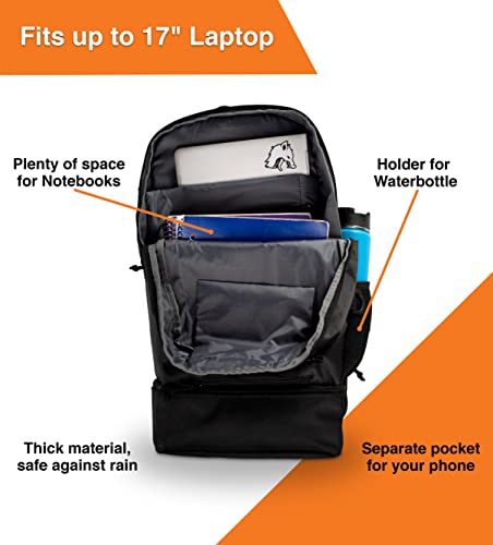 Skateboard Backpack For Any Size Longboard Or Skate Board – Large Waterproof Travel Electric Skateboard Backpack With Compartments For A Laptop, Helmet, Phone, Water Bottle & Loads More #TOP1