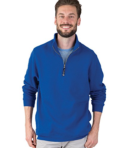 Image of Charles River Apparel Men's Crosswind Quarter Zip Sweatshirt