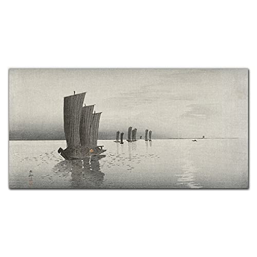 Tableau en verre Coloray 100x50cm - Asia Sea Ships Sky décoration murale salon