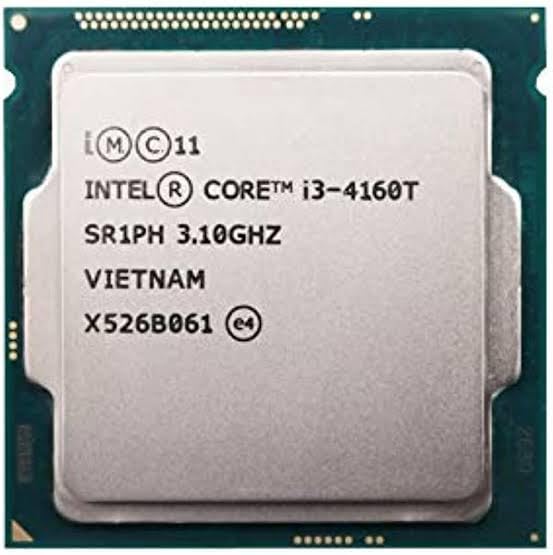 Image of SURYAASYS Core i3 4160T Powerful 3.1 GHz LGA 1150 Socket 2 Cores Desktop Processor (Silver)(Supports H81 Motherboard)