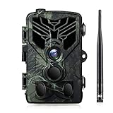 SUNTEKCAM 4G Cámara de Caza Vigilancia 20MP 1080P IP65 Impermeable PIR Sensor de Movimiento Visión Nocturna 120 ° Angular para Fauna Seguridad Hogar Mascota Animal