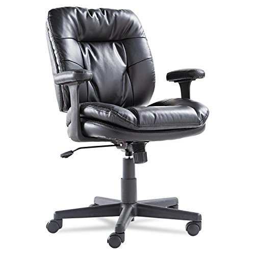 Oif Executive Swivel/Tilt Chair Fixed T-Bar Arms, Black #TOP4