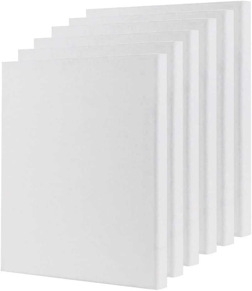 Holdfiturn 12PCS Blank Canvas A3(30X40cm) Artist Canvas Panels Board 100% Cotton Blank Canvases