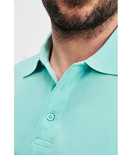 Polo di alta qualità con polsini Blu reale S