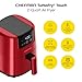 CHEFMAN 2 Qt Mini Air Fryer – Digital Space-Saving Compact Air Fryer with Nonstick and Dishwasher Safe Basket, Quick & Easy Meals in Minutes, Features Digital Timer and Shake Reminder – Red