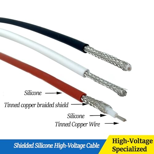 Câble haute tension 14AWG isolation silicone flexible résistant 200°C