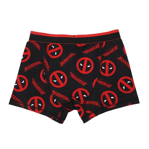 Bioworld Deadpool Character & Logo Men's 3-Pack Boxer Briefs3