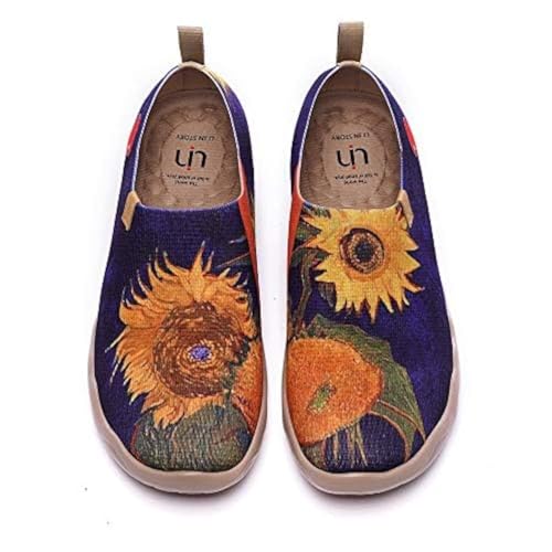 Image of UIN Women's Casual Loafers Travel Painted Walking Slip On Lightweight Comfortable Canvas Fashion Sneakers