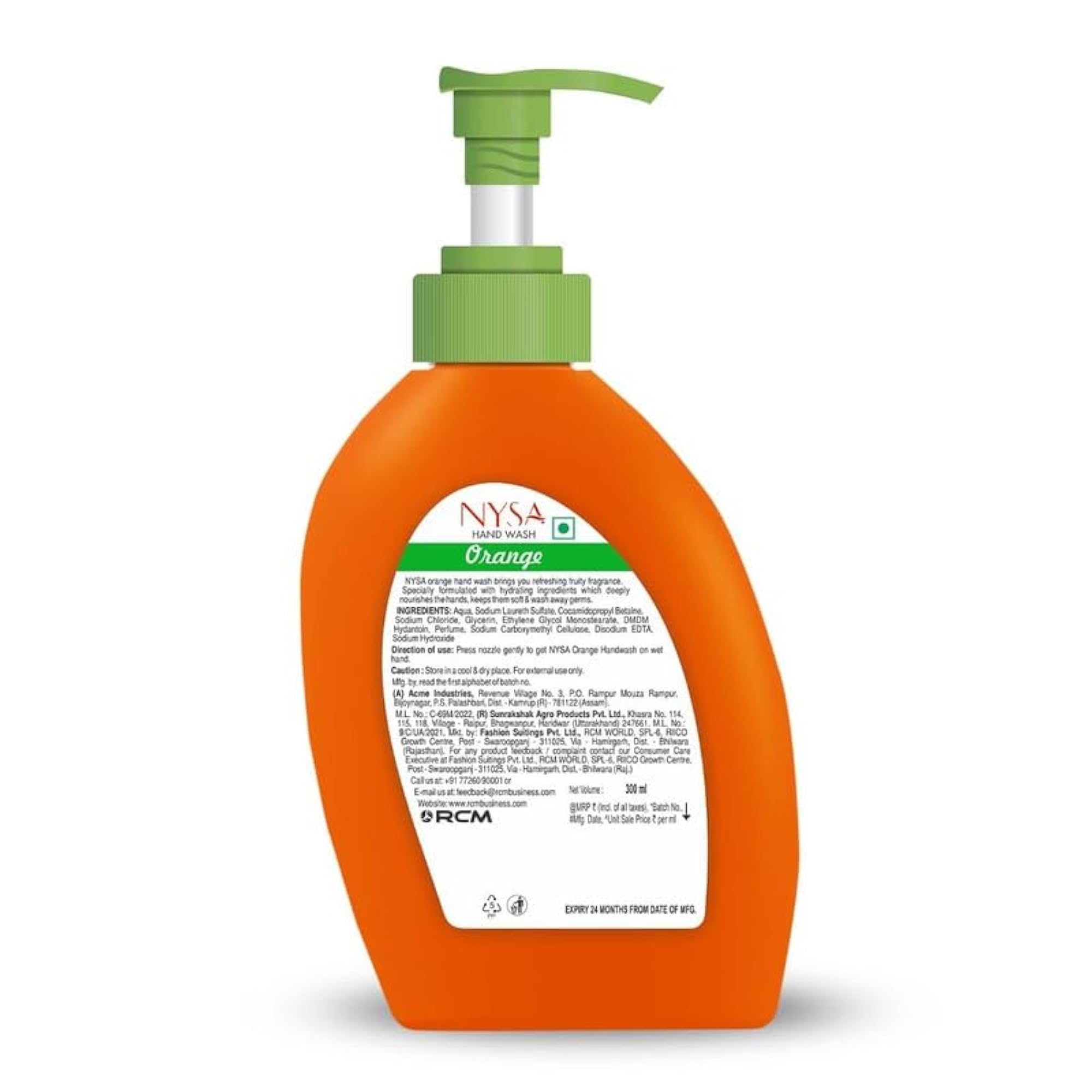 Orange Handwash, 300 Ml Pack Of 4